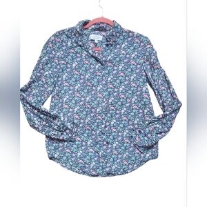 & Other Stories Blue and Pink Floral Blouse Sz0